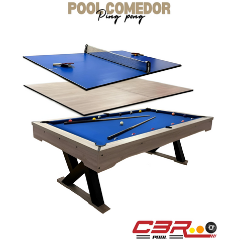 Mesa 3 en 1 - Pool / Comedor / Ping pong